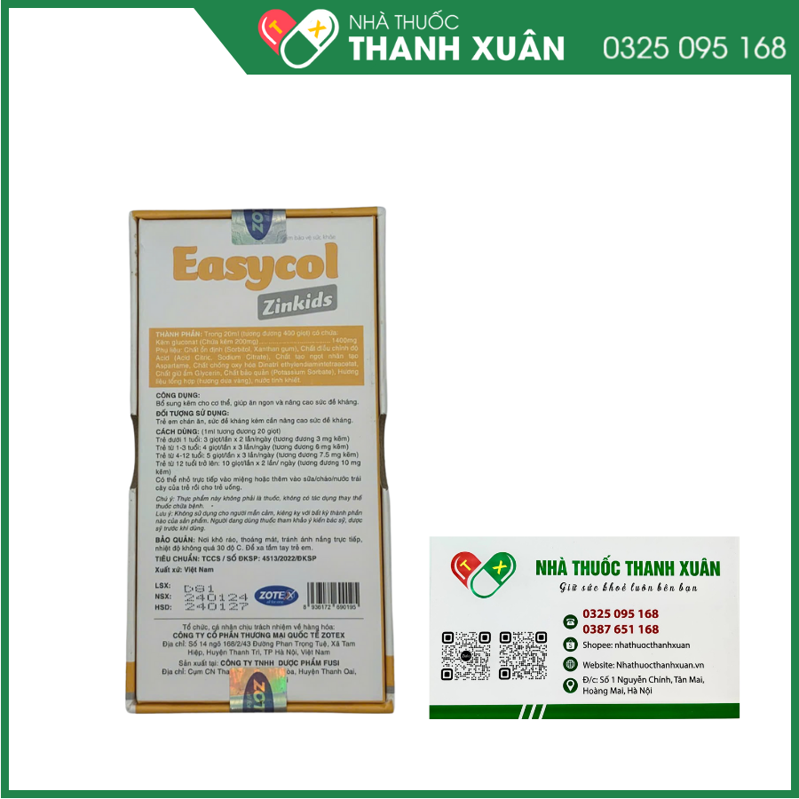 Easycol Zinkids giúp tăng đề kháng, hỗ trợ nhanh bình phục vết thương